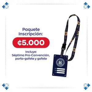 Paquete #1 Inscripción