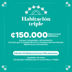 Habitación #3 Triple